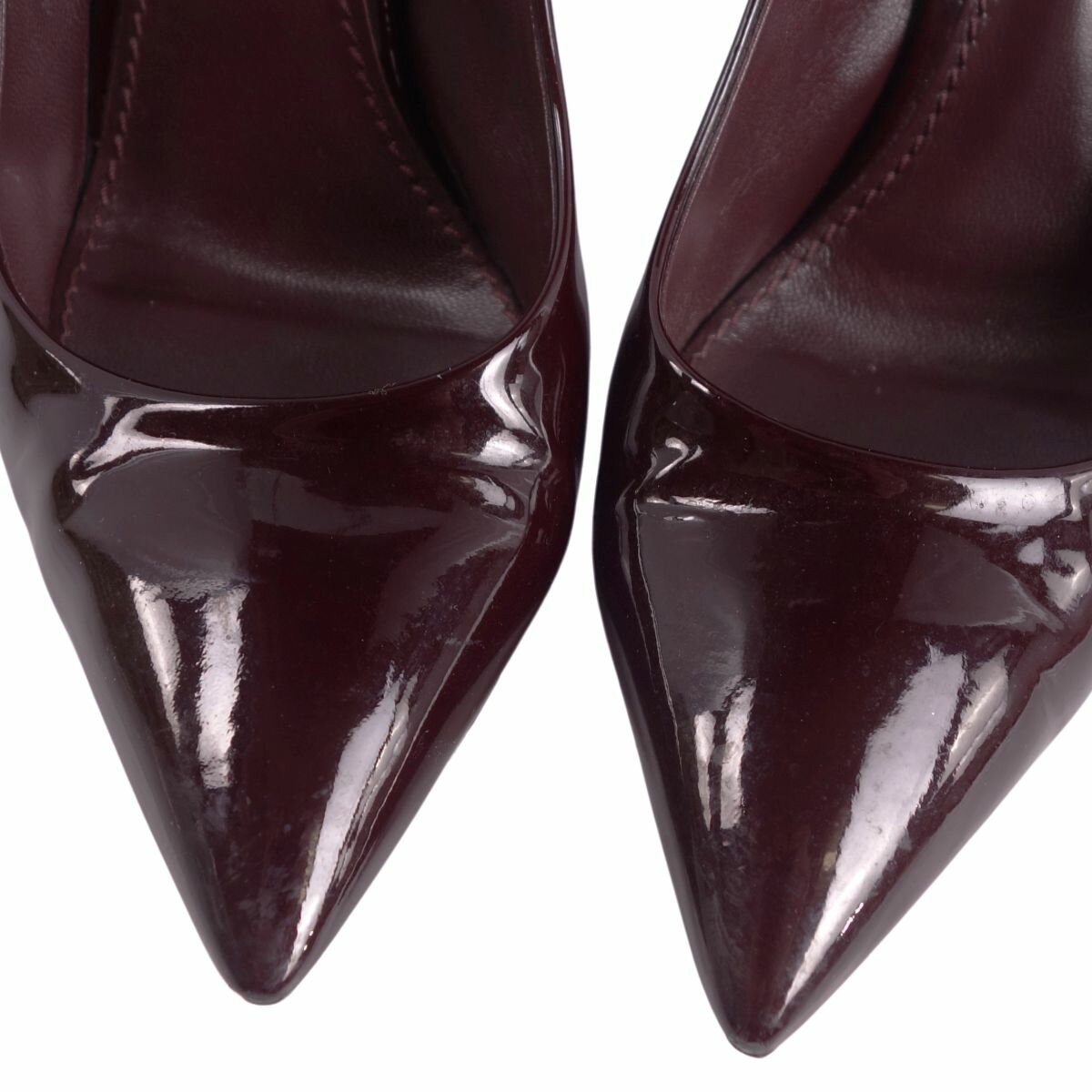 Louis Vuitton Shoes Pumps Heel EU 36.5 US 6.5 Patent Leather Bordeaux Authentic thumbnail 22