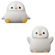 ATSUI Penguin Night Light, LED Squishy Novelty Animal Lamp, Food Grade...