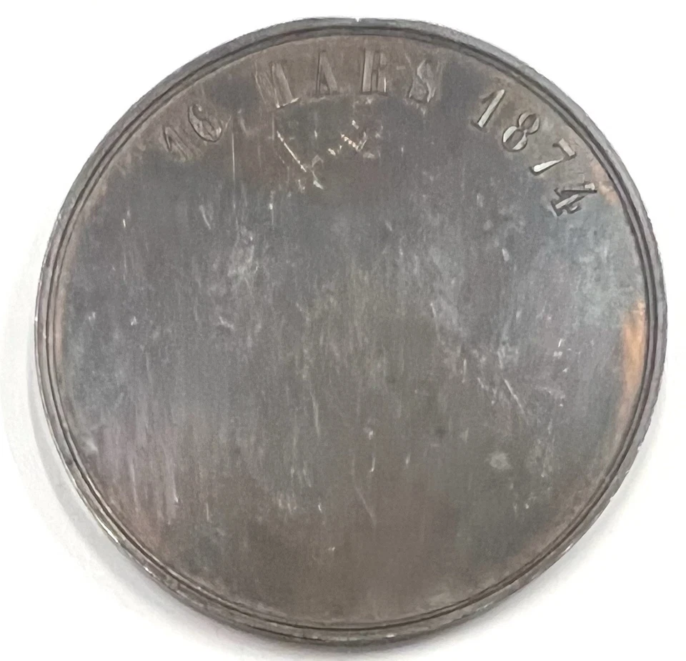 Medalla Napoleón IV Nacido En París 1856 Huellas De Oxidación REF82835 - Imagen 2 de 4