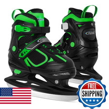 Nattork Ice Skates for Big Kids Boys Girls Hockey Adjustable Skates Soft Padding