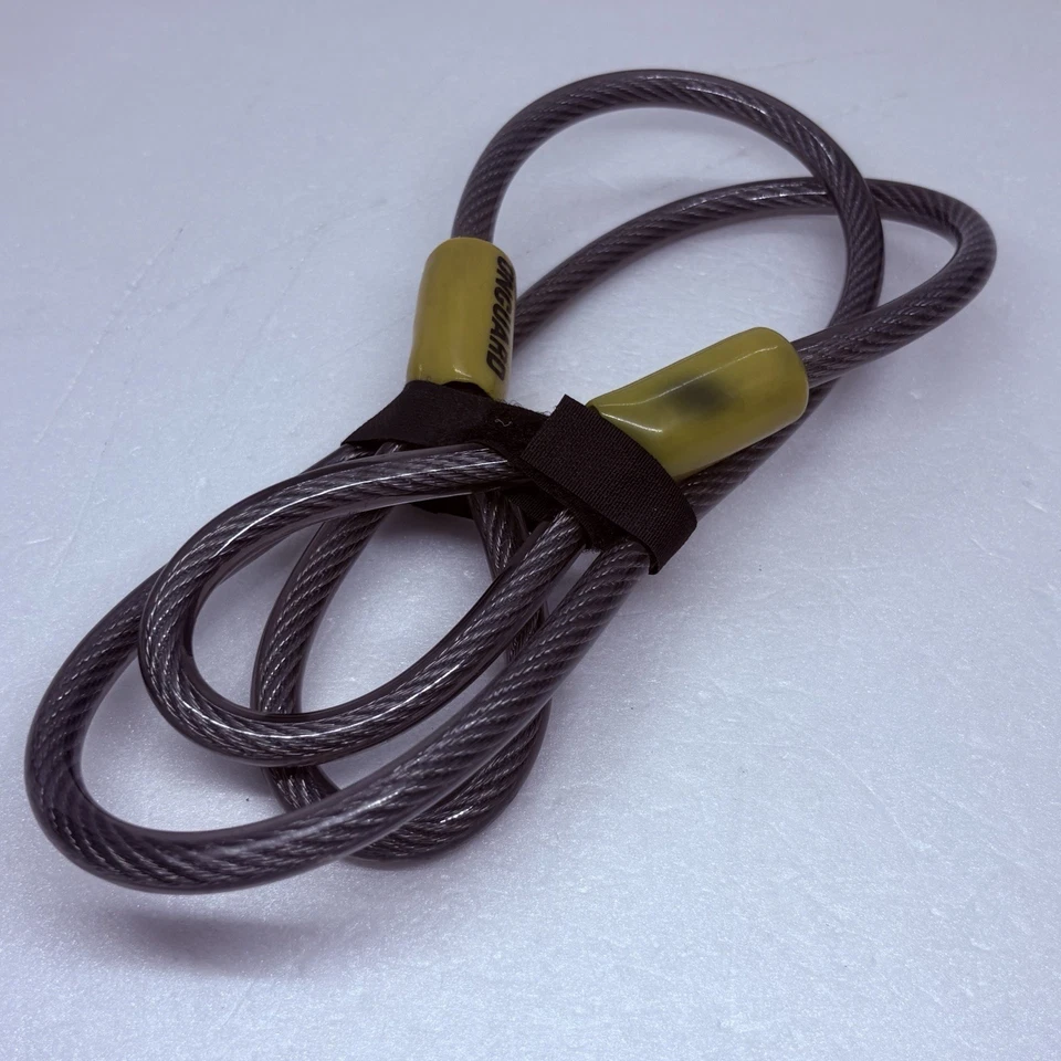 OnGuard Akita Bike Cable 4' x 10mm, Gray/Orange Thick Heavy Duty Safety 34 - Image 2 of 4