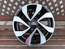 1x Alufelge 15 Zoll 5.5" 4x100 41ET Glanz Schwarz 1S0601025CE VW Up Rim Wheel