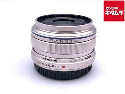 OLYMPUS M.ZUIKO DIGITAL 17mm F1.8 SILVER for M4/3 mount -EXC- 9676