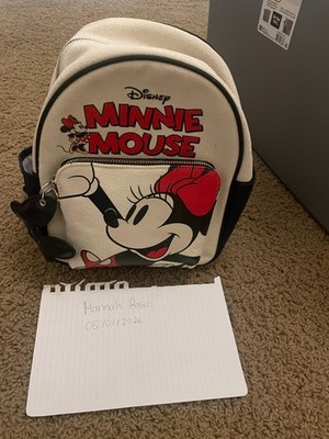 Disney X Primark Minnie Mouse Mini Canvas-Style Backpack NWT