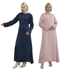 Women Muslim Elegant Dress Maxi Kaftan Turkey Islamic Abaya Robe Party Gown Maxi