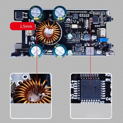 Solar Power Boost Controller mit LCD Display unterstützt verschiedene Spannunge