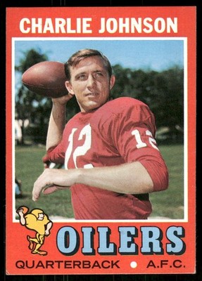 1971 Topps Charley Johnson #85 Houston Oilers