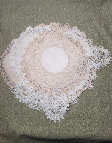 14 Antique Thread Crochet Linen Doilies Ecru Lot Handmade Vintage Textiles