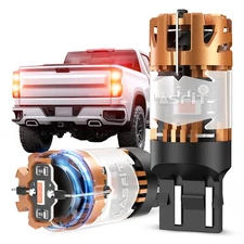 LASFIT Canbus LED Brake Light Bulb Red 7443 for Chevrolet Colorado 2023-2026