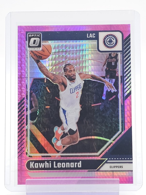 KAWHI LEONARD 2024-25 DONRUSS OPTIC PINK HYPER PRIZM #141 CLIPPERS Q7262