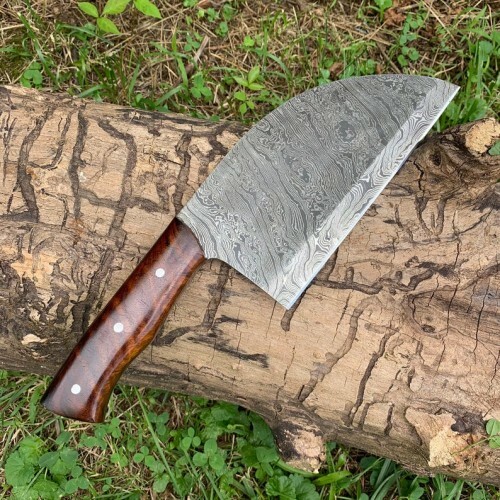 13" Handmade Damascus Steel Serbian Chef Cleaver Knife Full Tang eBay