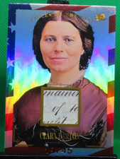 2023 Pieces Of The Past Historical Premium Edition CLARA BARTON #170 Relic 19/45