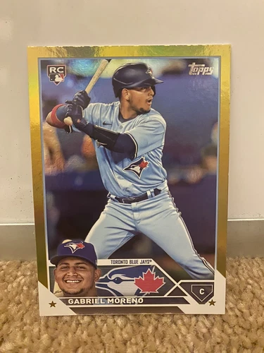 2023 Topps Series 1 Gold Foil Gabriel Moreno RC #169 Blue Jays
