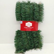 Holiday Time Tinsel Garland Greenery Pine 18 Ft each