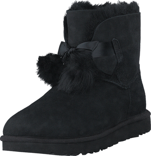 Nuevo en Caja Ugg Australia Gita ante Pom Botas Bajas 1018517 Negro/Negro  Mujer | eBay
