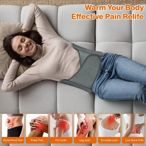 Heizgürtel Wärmegürtel elektrisch Heizkissen Wärmekissen Bauch Rückenwärmer DHL - Bild 3 von 15