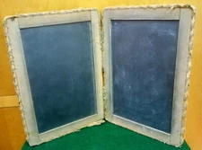 19th Century Child's Folding Slate Primitive Chalkboard