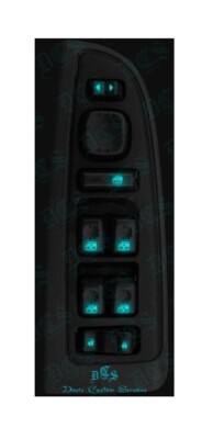 Ice Blue Led Lighting Upgrade kit for your GM Window Switches 03-06 Trucks SuV's