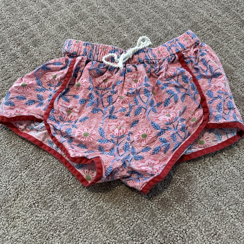 Pink Chicken Girls Floral Shorts Size 7
