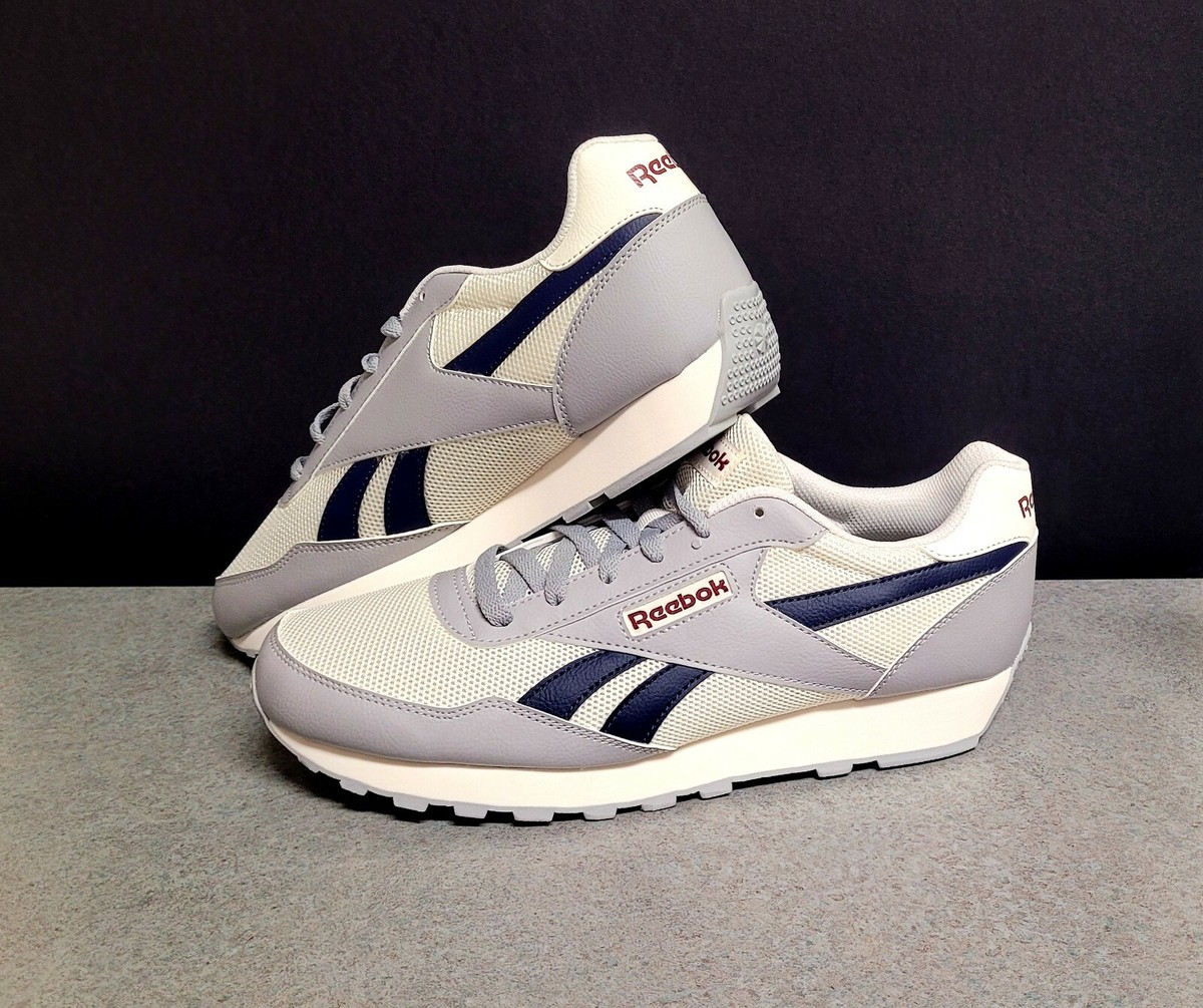 NEW Reebok Rewind Run Mens Size 11 Chalk Navy Blue Burgundy  display picture 3