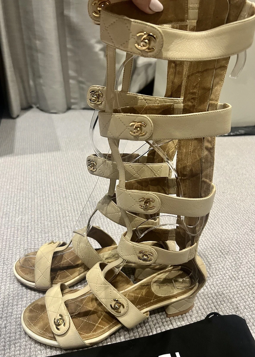 Chanel gladiator shop sandals