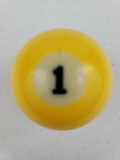 Replacement Pool Ball Billiards 1 Billiard Ball 2 1/4" Diameter Vintage