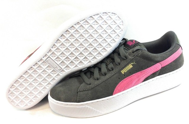 puma vikky platform green