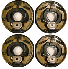 4- 2 Pair 10 X 2.25 Complete Electric Trailer Brake Backing Plates 3500