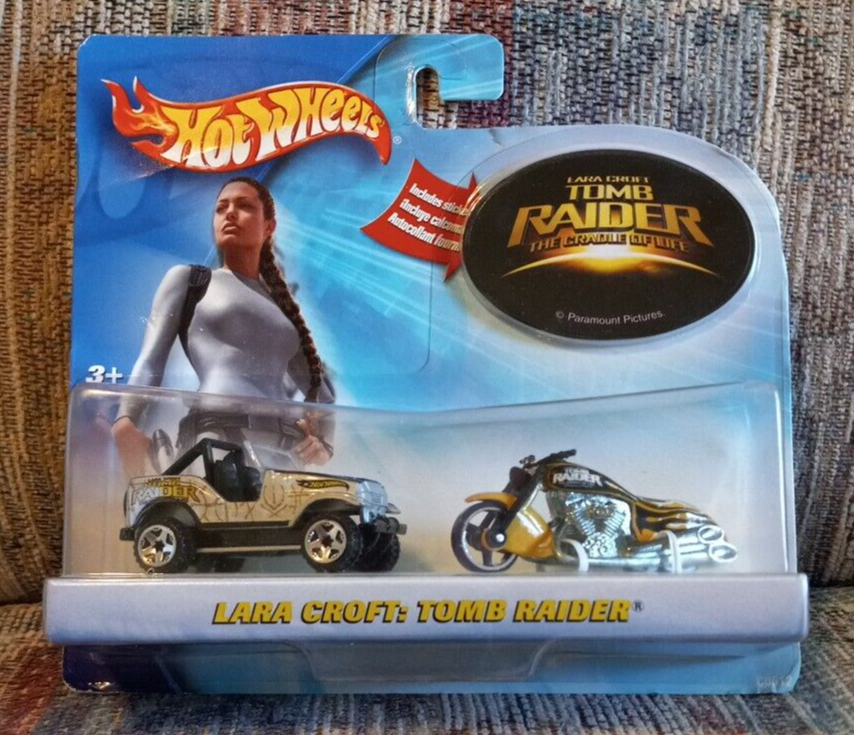 Mattel Hot Wheels Lara Croft Tomb Raider Jeep Motorcycle /H1 eBay