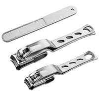 Nail Clipper Set With File- Stainless Steel Long Handle Nail- 360 Degree Nail Clipper Set With File- Stainless Steel Long Handle Nail- 360 Degree