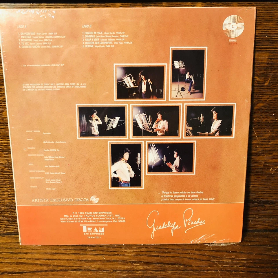 SEALED! Guadalupe Pineda ‎– Un Poco Mas 1985 LATIN pop RARE MINT CLEAN Bolero LP - Image 3 of 4