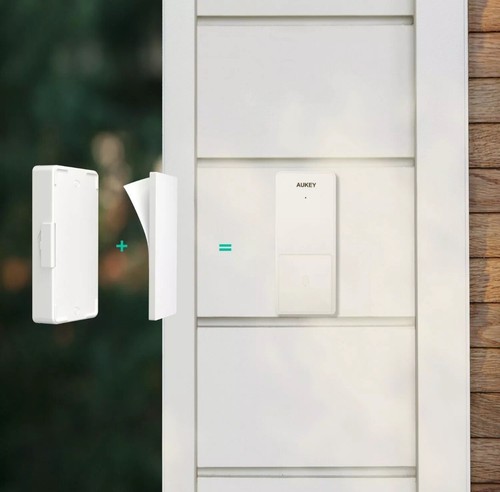 Wireless Doorbell 1148 FT Wireless Range 4 Volume, 36 Tones White by AUKEY, New - Picture 4 of 11