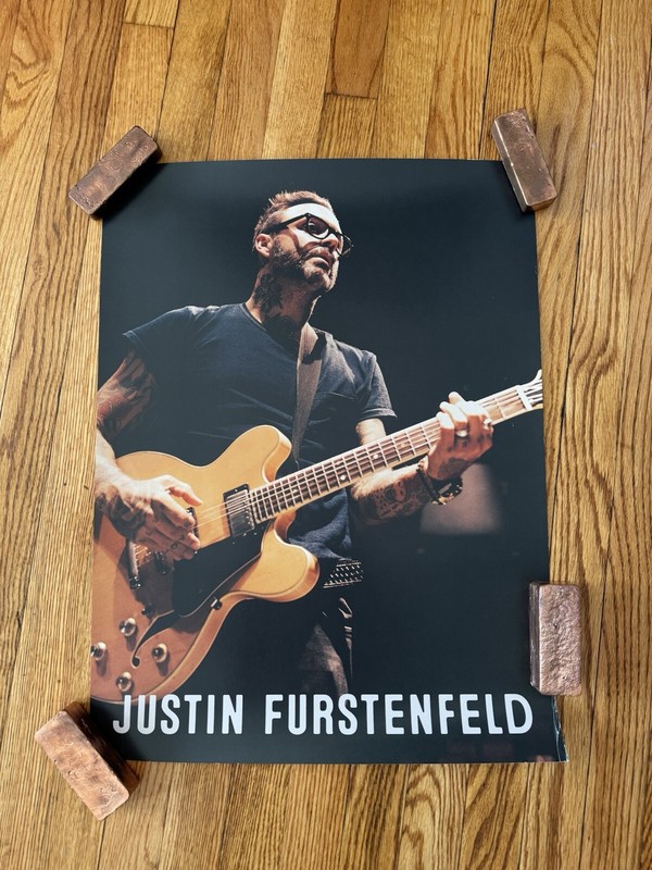 BLUE OCTOBER 18x24 POSTER JUSTIN FURSTENFELD SOLO OPEN BOOK NEW
