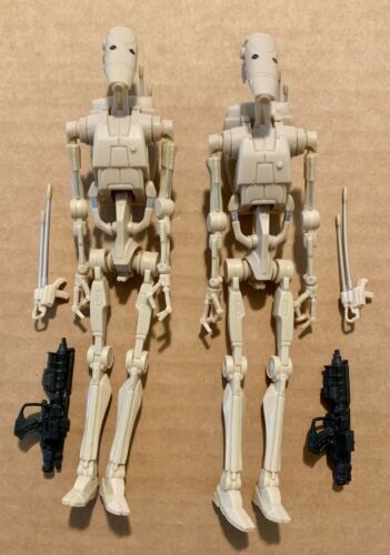 Star Wars Black Series 6 Inch Battle Droid Loose Figure Lot from 2 Pack COMPLETE