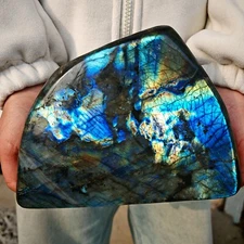 6.6LB Natural Labrador moonstone quartz free form mineral specimen 3kg