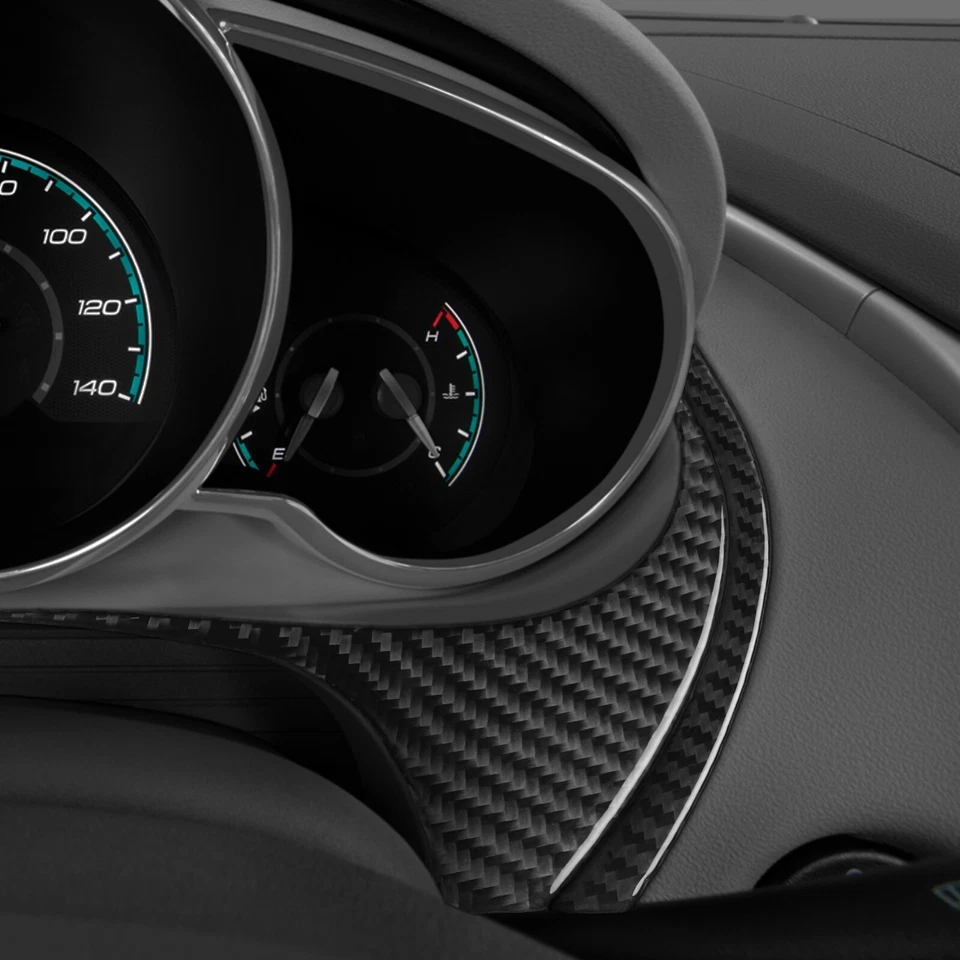 Real Carbon Fiber Dashboard Speedometer Side Cover For Chevrolet Malibu 2008-12 - Изображение 4 из 4