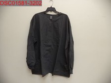 JDM Uniforms Plus Unisex Adult Dark Grey Snap Front Scrub Jacket 3X 687847567325