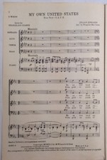 My Own United States SATB 1941 Julian Edwards Douglas MacLean SheetNoteMusic