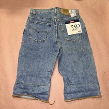Vintage 1990 s Levis 550 Student Shorts, Deadstock NWT, Size W28