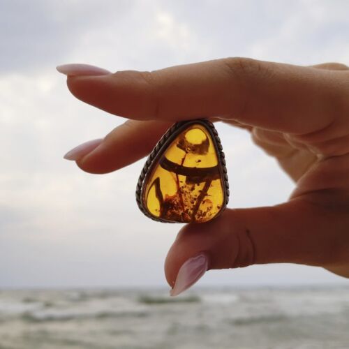 USA Ring Baltic Amber Handmade KIZIMA - Picture 4 of 5