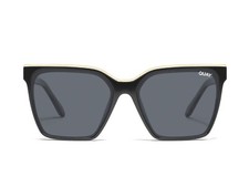 QUAY Women's Level Up RX QT-000636 Black  Gold / Smoke Tinted Sunglasses