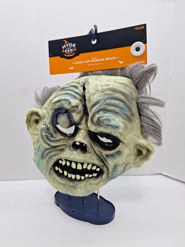 NEW Adult Light-Up Zombie Halloween Costume Mask Hyde & EEK!