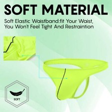 Zonbailon Mens Thong G-String Underwear Low Rise T-Back Under Bulge Pouch Thongs
