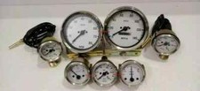 Smiths Gauge Kit Tempoil Fuelampoil Tempspeedometer Tacho Replica White