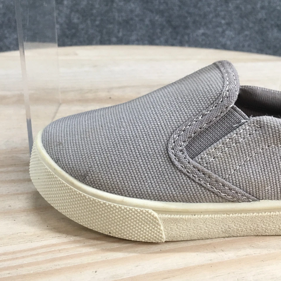 OshKosh B'gosh Zapatos Niños 8 B Austin Informales Mocasín Sin Cordones Tela Gris Foto 3 de 4