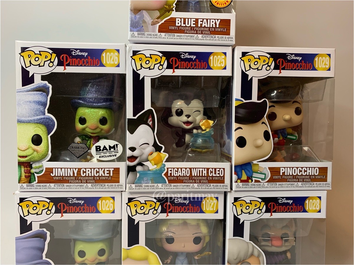 Funko Pop! Disney Pinocchio 7X COMPLETE SET Includes CHASE