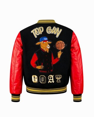 Top Gun - The Goat Varsity Jacket - Red