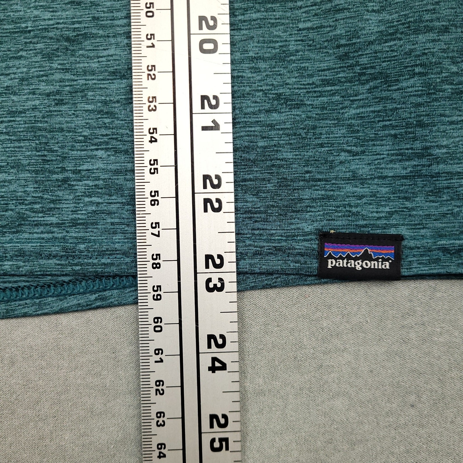 Patagonia Womens Capilene Cool Daily Trail Running Graphic T Shirt Sz Small Blue thumbnail 11