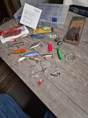 Fishing Tackle Lot. New. Comes With Shakespeare ''Catch More Fish'' Booklet.