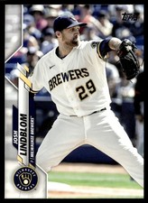 2020 Topps Update Josh Lindblom Milwaukee Brewers #U-41